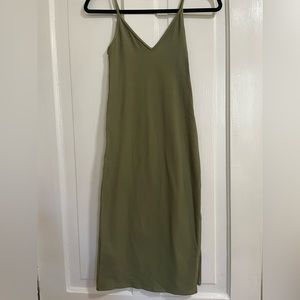 Abercrombie light green stretchy ribbed dress XS